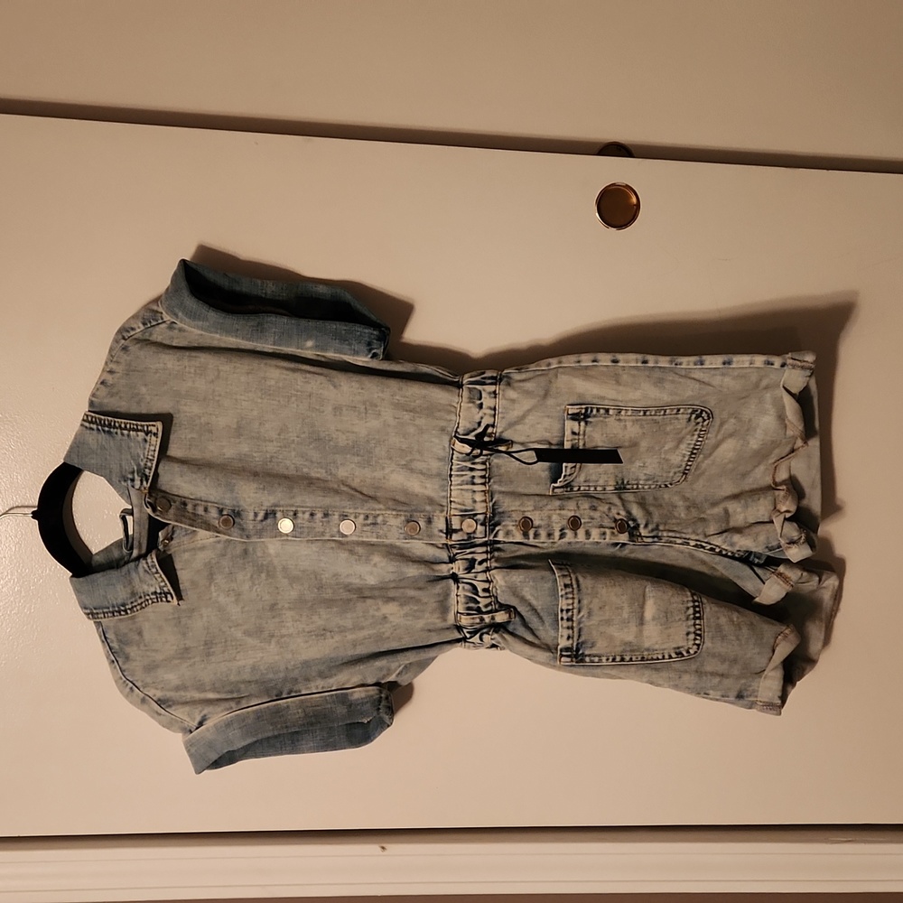 Denim romper